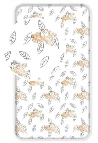 Disney Az Oroszlánkirály Best Friends gumis lepedő 90x200 cm