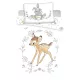 Disney Bambi Sweet ágyneműhuzat 140×200cm, 70×90 cm