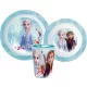 Disney Jégvarázs Blue Forest étkészlet, micro műanyag szett, pohárral 260 ml