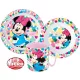 Disney Minnie Feel Good étkészlet, micro műanyag szett bögrével 350 ml