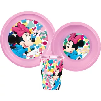 Disney Minnie Feel Good étkészlet, műanyag szett