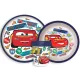 Disney Verdák Stickers Go csúszásmentes étkészlet, micro műanyag szett