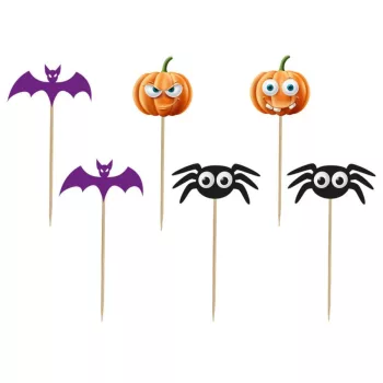 Halloween Boo díszítő pálca 6 db-os