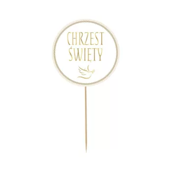 Chrzest Święty torta dekoráció 14 cm