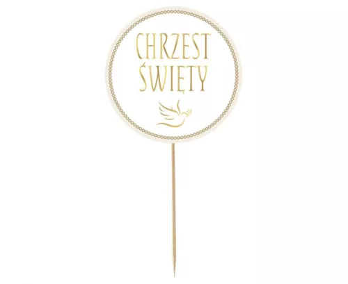 Chrzest Święty torta dekoráció 14 cm