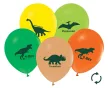 Dinoszaurusz Colorful léggömb, lufi 5 db-os 12 inch (30 cm)