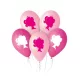 Hercegnő My Pink World léggömb, lufi 5 db-os 12 inch (30 cm)
