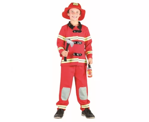 Tűzoltó Red jelmez 130/140 cm