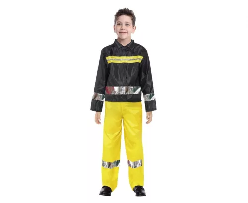 Tűzoltó Yellow jelmez 130/140 cm
