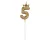 Arany Champagne Crown 5-ös számgyertya, tortagyertya 6 cm