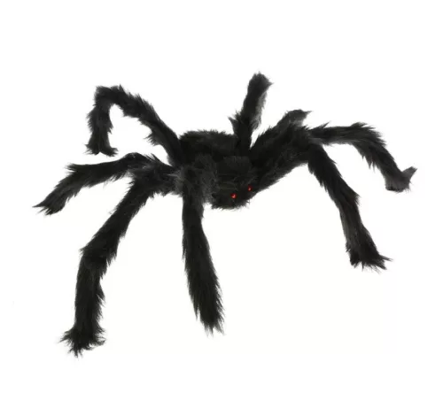 Óriás pók Black dekoráció 60 cm