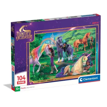   Unikornis Akadémia Meadow 104 db-os Super puzzle Clementoni II. osztály