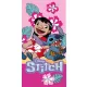 Disney Lilo és Stitch, A csillagkutya Ukulele Time fürdőlepedő, strand törölköző 70x140 cm (Fast Dry)
