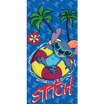   Disney Lilo és Stitch, A csillagkutya Summer Splash fürdőlepedő, strand törölköző 70x140 cm (Fast Dry)