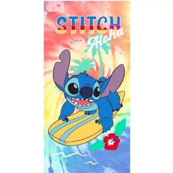   Disney Lilo és Stitch, A csillagkutya Ocean Ride fürdőlepedő, strand törölköző 70x140 cm (Fast Dry)