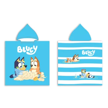   Bluey Sandy Fun strand törölköző poncsó 50x100 cm (Fast Dry)