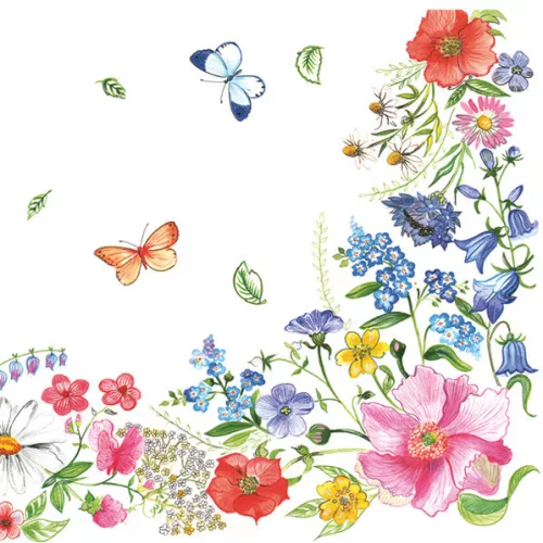 Virág Blossom Border szalvéta 20 db-os 33x33 cm