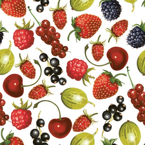 Gyümölcsök Summer Fruits szalvéta 20 db-os 33x33 cm