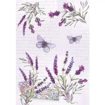 Levendula Butterfly A/4 gumis mappa