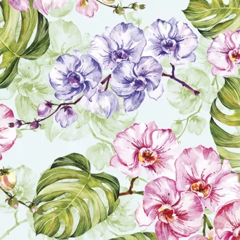 Virág Wild Orchid szalvéta 20 db-os 33x33 cm