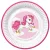 Unikornis Pink Heart papírtányér 8 db-os 22,7 cm