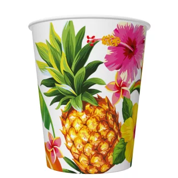 Trópusok Mix papír pohár 8 db-os 250 ml