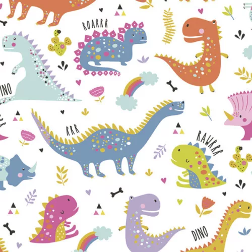 Dinoszaurusz Funny szalvéta 20 db-os 33x33 cm