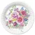 Virág Arrangement papírtányér 8 db-os 22,7 cm