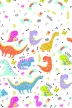 Dinoszaurusz Funny papír asztalterítő 120x180 cm