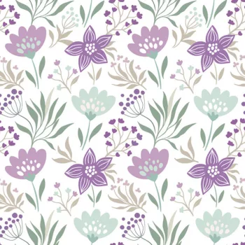 Virág Violet and Mint szalvéta 20 db-os 33x33 cm