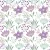 Virág Violet and Mint szalvéta 20 db-os 33x33 cm