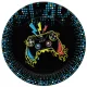 Gamer Play Pad papírtányér 8 db-os 22,7 cm