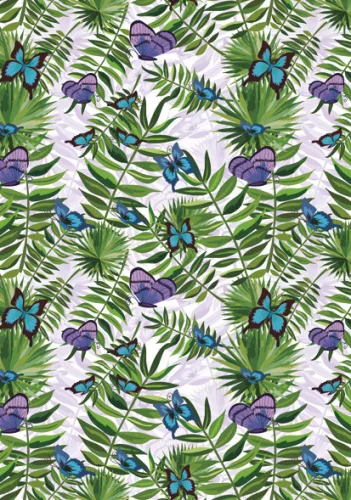 Természet Fern and Butterfly A/4 gumis mappa