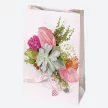 Virág Bouquets papír ajándéktasak, ajándékzacskó 16x24x7 cm