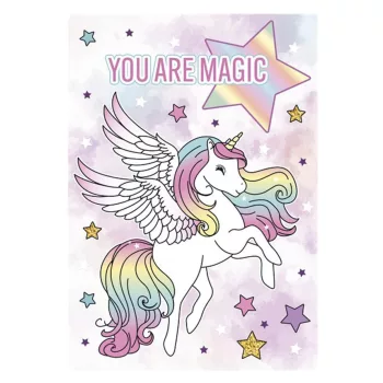 Unikornis You are Magic A/4 gumis mappa