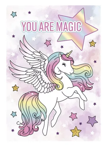 Unikornis You are Magic A/4 gumis mappa