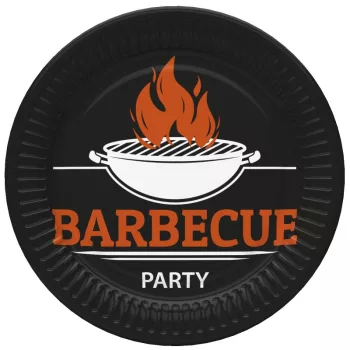 Barbecue Party papírtányér 8 db-os 18 cm