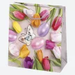 Húsvét Spring papír ajándéktasak, ajándékzacskó 15,5x15,5x8 cm