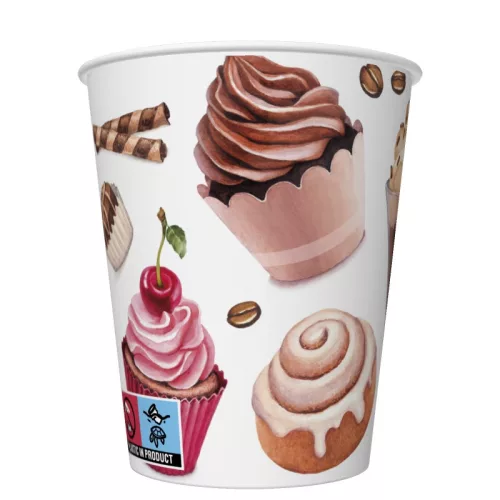 Desszert Coffee and Sweets papír pohár 8 db-os 250 ml