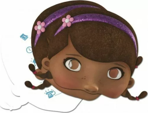 Disney Dr Plüssi Brown 2 az 1-ben meghívó és maszk 4 db-os