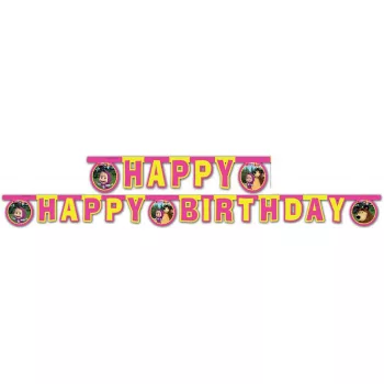 Mása és a medve Forest Happy Birthday felirat 200 cm