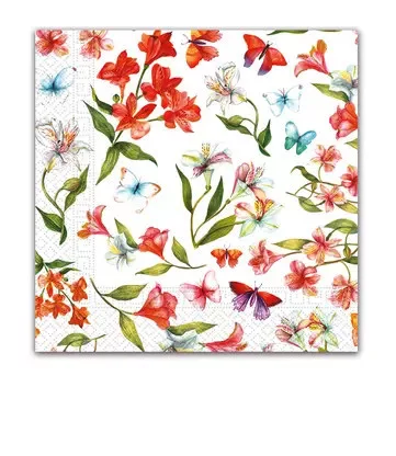 Virágos Happy Nature szalvéta 20 db-os 33x33 cm