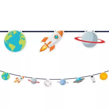 Űr Rocket Space füzér, dekoráció