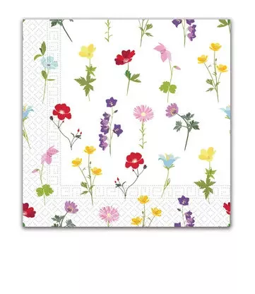 Virág Flowers Field szalvéta 20 db-os, 33x33 cm FSC
