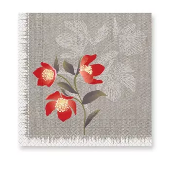 Pipacs Poppies szalvéta 20 db-os, 33x33 cm FSC