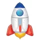 Rakéta Space fólia lufi 77 cm