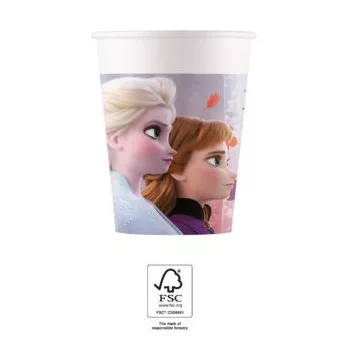 Disney Jégvarázs Leaf papír pohár 8 db-os 200 ml FSC