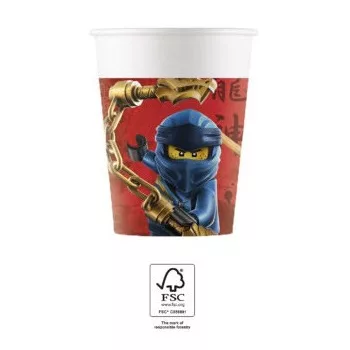 Lego Ninjago papír pohár 8 db-os 200 ml FSC