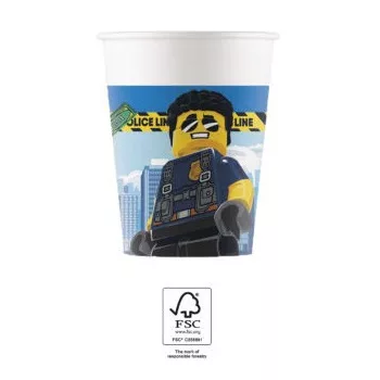 Lego City papír pohár 8 db-os 200 ml FSC