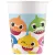 Baby Shark Fun in the Sun papír pohár 8 db-os 200 ml FSC